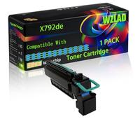 X792de Compatible for Lexmark Toner Cartridge with Chip X792dte X792dtfe X792dtme X792dtpe Printers (1 Pack Cyan)
