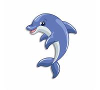 x8 Dolphin Stickers for Wall Decor, Covering Marks, Mugs & Cups, Car Bumpers, Shower & Tile, Toilets, Laptop & More Sea Animal Vinyl Decals, Hardwearing Waterproof (x8 Dolphin)