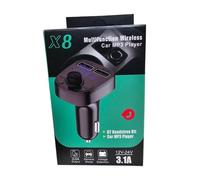 X8 FM Transmitter Car Aux Modulator Bluetooth Handsfree Kit Audio MP3 Player 3.1A For Car