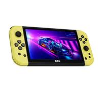 X80 Handheld Games Consoles, 7-inch Retro Handheld Game Console Built in 10000 Games for 10 Simulators, Support 128GB TF Card Extension, Multifunctional Handheld Consoles for Kids