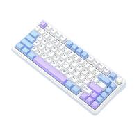 X85 Wireless Gaming Keyboard With RGB Tri-Mode Bluetooth And Meta Knobs Hot-Swap Functionality And Extended Life(STARLIGHT WHITE)