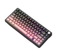 X85 Wireless Gaming Keyboard With RGB Tri-Mode Bluetooth And Meta Knobs Hot-Swap Functionality And Extended Life(BLACKBERRY)