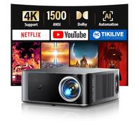 X9 4K Smart Home Projector, 1600 ANSI High Brightness, Compatible