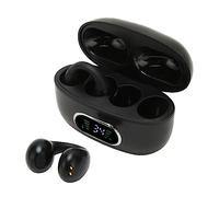 X9 Language Translator Earbuds Clip-On Instant Voice Translation with Power Display Supports 74+ Languages Black