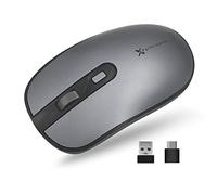 X9 Performance Dual USB C Wireless Mouse - USB-A & Type C Receiver - Multi Device - 2.4G RF - Mac & PC Compatible - Space Gray