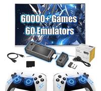 X9 Pro Wireless Retro Game Console Game Stick 4K with Rechargeable Handle,60000+ Games 60 Emulators,Emuelec 4.3 System,Support Search Games,Video Game Consoles,Plug and Play Video Games for TV (256G)