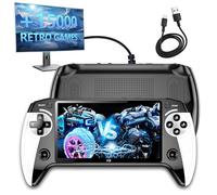 X9 Retro Handheld Game Console with 5.5-inch HD IPS Eye-Protection Screen,Retro Games Console with TXT E-Book,Linux System,TV Output,15000+ Games,External Gamepad,Music,2000mAh Handheld Console