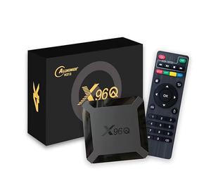 X96Q Android 10.0 TV Box, Allwinner H313 Quad-Core, 4K HDR Smart Media Player, 2GB RAM 16GB ROM, WiFi Streaming Device with YouTube Netflix, Multi-Language Support