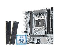 X99 Motherboard Set kit With Xeon E5 2630 V4 LGA 2011-3 CPU + DDR4 16GB support NVME m.2 PR9-H(Motherboards)