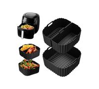 Xaarmonex Silicone Mould Hot Air Fryer for Russell Hobbs Air Fryer XXL 8L 27170-56, Pack of 3 Airfryer Silicone Mould for Russell Hobbs Silicone Inserts, Airfryer Accessories Liners Silicone