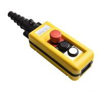 XAC-2713 Push Button Pendant Control Station for Single-Speed Hoist Cranes - IP65 Rated, 500VAC/2A, ABS Housing, Orange-Red, 310x90x80mm with