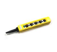 XAC-A1071 10 Buttons Rainproof Industrial Crane Hoist Control Push Button Switches 250V 5A Yellow IDGTTLDF