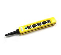 XAC-A1071 10 Buttons Rainproof Industrial Electric Crane Hoist Control Push Button Switches 250V 5A Yellow