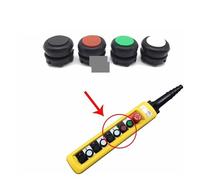 XAC COBP Handle Button Red Green Black and White Button Driving Handle Button Accessories 22mm RRBXXUYN(Gold)