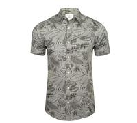 Xact Hawaiian Shirt for Men - 100% Cotton Short Sleeve Tropical Floral Shirt, Classic Collar Summer Beach Holiday Shirt