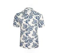 Xact Hawaiian Shirt for Men - Cotton Short Sleeve Caribbean Tropical Shirt, Revere Cuban Collar Summer Holiday Beach Shirts