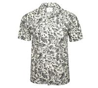 Xact Hawaiian Shirt for Men - Cotton Short Sleeve Caribbean Tropical Shirt, Revere Cuban Collar Summer Holiday Beach Shirts