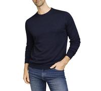 Xact Men’s 100% Cotton Premium 12-Gauge Knit Crew Neck Jumper - Lightweight Soft Pullover Sweater for Smart Casual (Dark Navy) XXXL