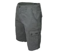 Xact Men’s Cargo Shorts Heavyweight Cotton Twill 6 Pocket Utility Regular Fit 11 Inch Casual Summer (Asphalt) 38