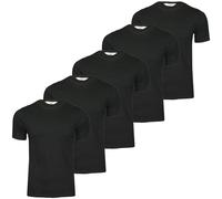 Xact Mens 5-Pack Plain Crew Neck T-Shirts 100% Cotton Tee Casual Summer Holiday