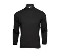 Xact Mens Turtle Neck Cotton Jumper (Black) L