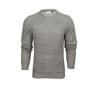 Xact Men’s Textured Twist Knit Jumper, Cotton Rich Crew Neck Sweater, Classic Casual Style, Soft Warm Pullover, Eco-Friendly Fabric, Everyday Wear