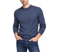 Xact Men’s Textured Twist Knit Jumper, Cotton Rich Crew Neck Sweater, Classic Casual Style, Soft Warm Pullover, Eco-Friendly Fabric, Everyday Wear