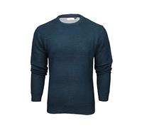 Xact Men’s Textured Twist Knit Jumper, Cotton Rich Crew Neck Sweater, Classic Casual Style, Soft Warm Pullover, Eco-Friendly Fabric, Everyday Wear