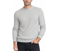 Xact Men's Twist Waffle Knit Crew Neck Jumper, Cotton Rich, Eco-Friendly Fabric (Slate Grey/Silver Grey) S