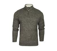 Xact Mens 1/4 Zip Twist Jumper (Charcoal Marl Twist) XL