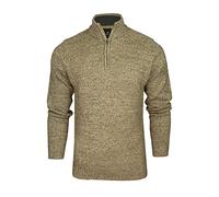 Xact Mens 1/4 Zip Twist Jumper (Ecru Grey Twist) M