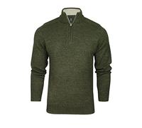 Xact Mens 1/4 Zip Twist Jumper (Khaki Twist) M