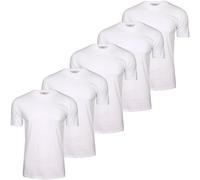 Xact Mens 5-Pack Plain Crew Neck T-Shirts 100% Cotton Tee Casual Summer Holiday