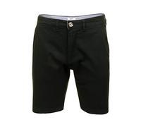 Xact Mens 9" Classic Fit Stretch Chino Shorts (Jet Black) 36