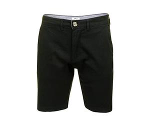 Xact Mens 9" Classic Fit Stretch Chino Shorts (Jet Black) 36