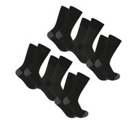Xact Men's Bamboo Socks, 6 Pairs, Super Soft and Breathable, Antibacterial, Odour-Resistant in Gift Box (UK 7-11) (6-Pairs - Black/Charcoal Herringbone) UK 7-11 (EU 41/46)