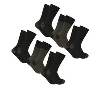 Xact Men's Bamboo Socks, 6 Pairs, Super Soft and Breathable, Antibacterial, Odour-Resistant in Gift Box (UK 7-11) (6-Pairs - Black/Coffee Herringbone) UK 7-11 (EU 41/46)