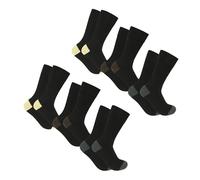 Xact Men's Bamboo Socks, 6 Pairs, Super Soft and Breathable, Antibacterial, Odour-Resistant in Gift Box (UK 7-11) (6-Pairs - Black) UK 7-11 (EU 41/46)
