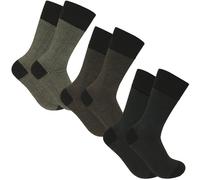 Xact Men's Bamboo Socks, 3 Pairs, Super Soft and Breathable, Antibacterial, Odour-Resistant in Gift Box (UK 7-11) (3-Pairs - Herringbone Assorted) UK 7-11 (EU 41/46)