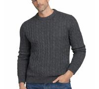 Xact Men's Sustainable Cotton Rich Cable Knit Jumper (Navy) M