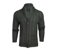 Xact Mens Cable Shawl Neck Cardigan