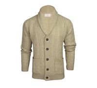 Xact Mens Cable Shawl Neck Cardigan