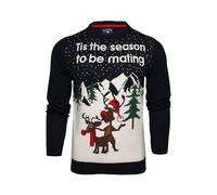 Xact Men's Christmas Jumper, Novelty Funny Naughty Theme (Tis The Season to Be Mating) XXL