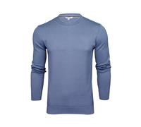 Xact Men's Classic Fine Knit 100% Cotton Crew Neck Jumper, Smart Casual Sweater for Everyday Wear (Royal Blue) XXXL