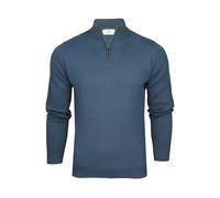 Xact Mens Cotton Rich 1/4 Zip Knit Jumper (Blue Bird) L