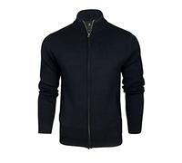 Xact Mens Cotton Rich Full Zip Cardigan Jumper (Navy) XXL