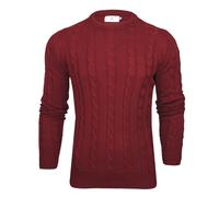Xact Mens Crew Neck Cable Knit Jumper