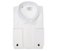 Xact Mens Formal Tuxedo/Dress Shirt with Double Cuff and Cuff Links