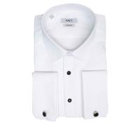 Xact Mens Formal Tuxedo/Dress Shirt with Double Cuff and Cuff Links