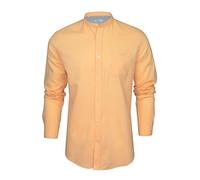 Xact Long Sleeved Linen Grandad Nehru Shirt (Sun Bleached Yellow) S
